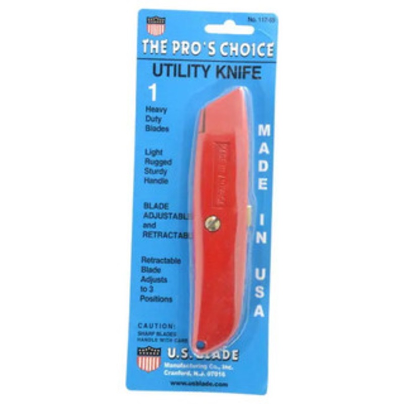 US Blade Retractable Blade Utility Knife Handle USB-92 – 65-033-3