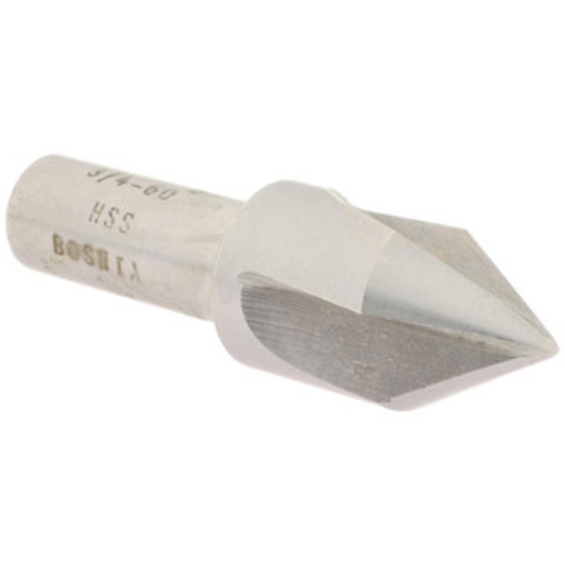 Value Collection HSS 3 Flute Countersink, 3/4 Head Diameter, 60 Angle, 1/2 Shank Diameter – 43-457-1