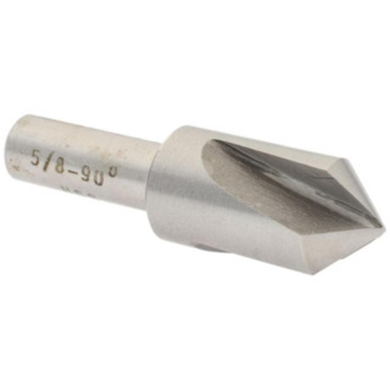 Value Collection HSS 3 Flute Countersink, 5/8 Head Diameter, 90 Angle, 3/8 Shank Diameter – 43-468-8