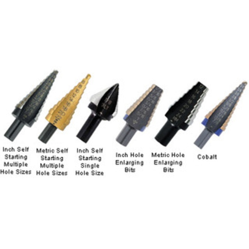 Irwin High Speed Steel, TiN Coated or M35 Cobalt Step Drills & Sets