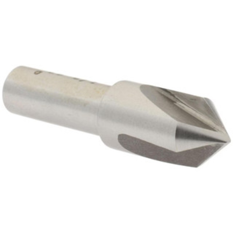 Value Collection HSS 3 Flute Countersink, 1/2 Head Diameter, 82 Angle, 3/8 Shank Diameter – 43-461-3