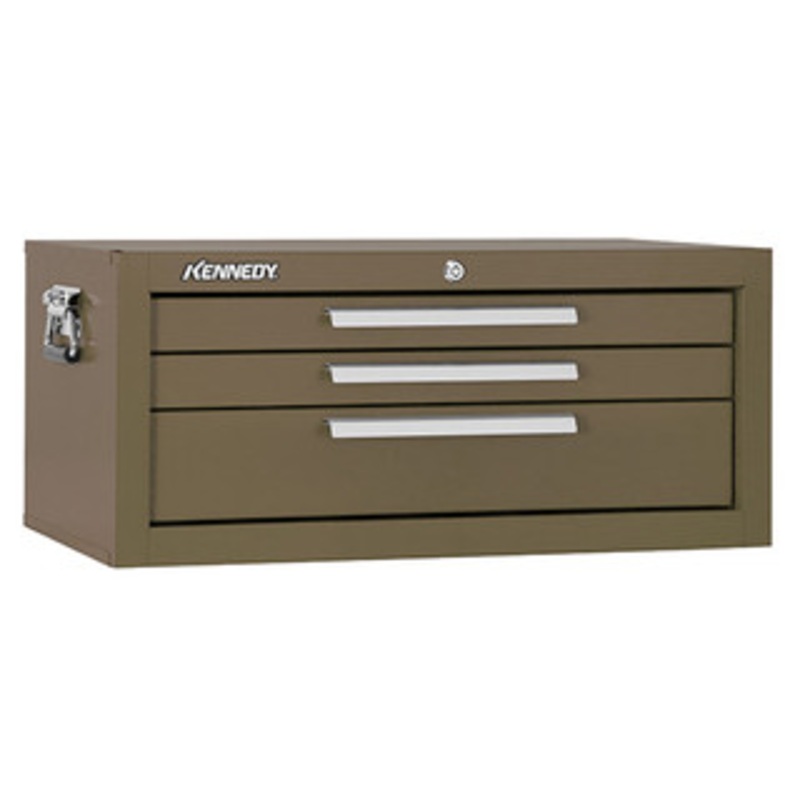 Kennedy 26 3-Drawer Mechanics Chest Base, Brown Wrinkle – 2603B