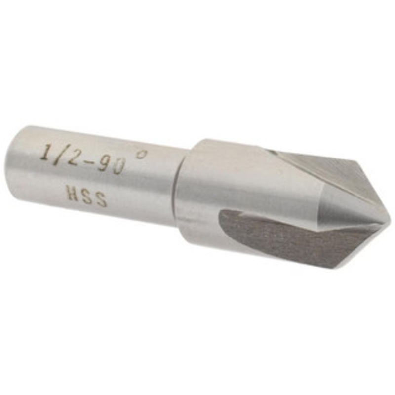 Value Collection HSS 3 Flute Countersink, 1/2 Head Diameter, 90 Angle, 3/8 Shank Diameter – 43-467-0