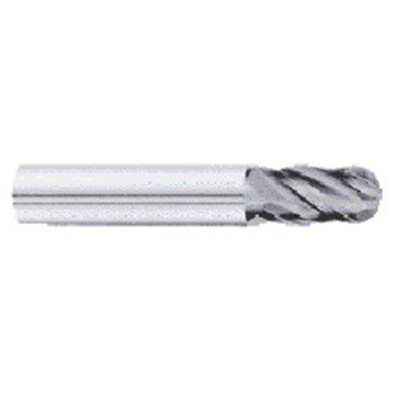 Fullerton Harmon-i-Cut Solid Carbide End Mill, Ball Nose, 1/2 Dia. – 304005