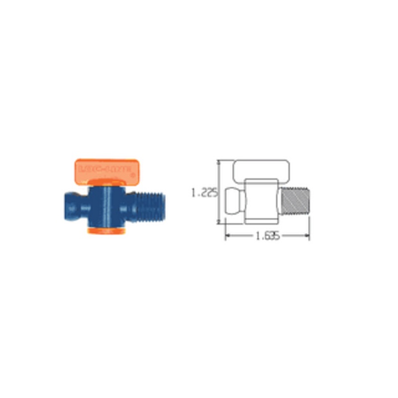 Loc-Line Male NPT Vales 1/4