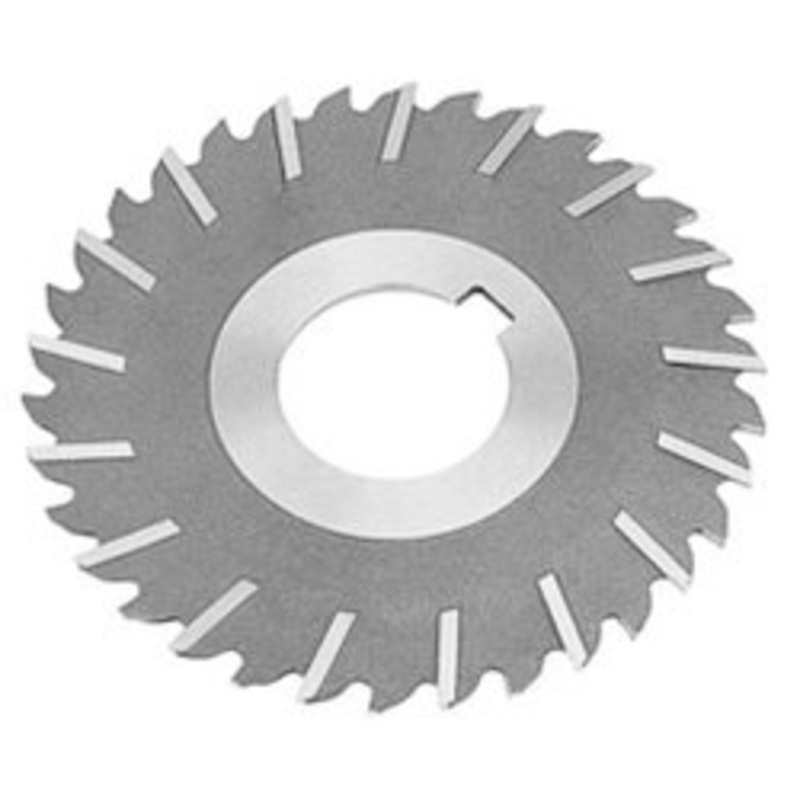TMX Metal Slitting Saw, Staggered Teeth with Side Chip Clearance, 5 dia., 1/4 face width, 1 hole size – 5-749-386