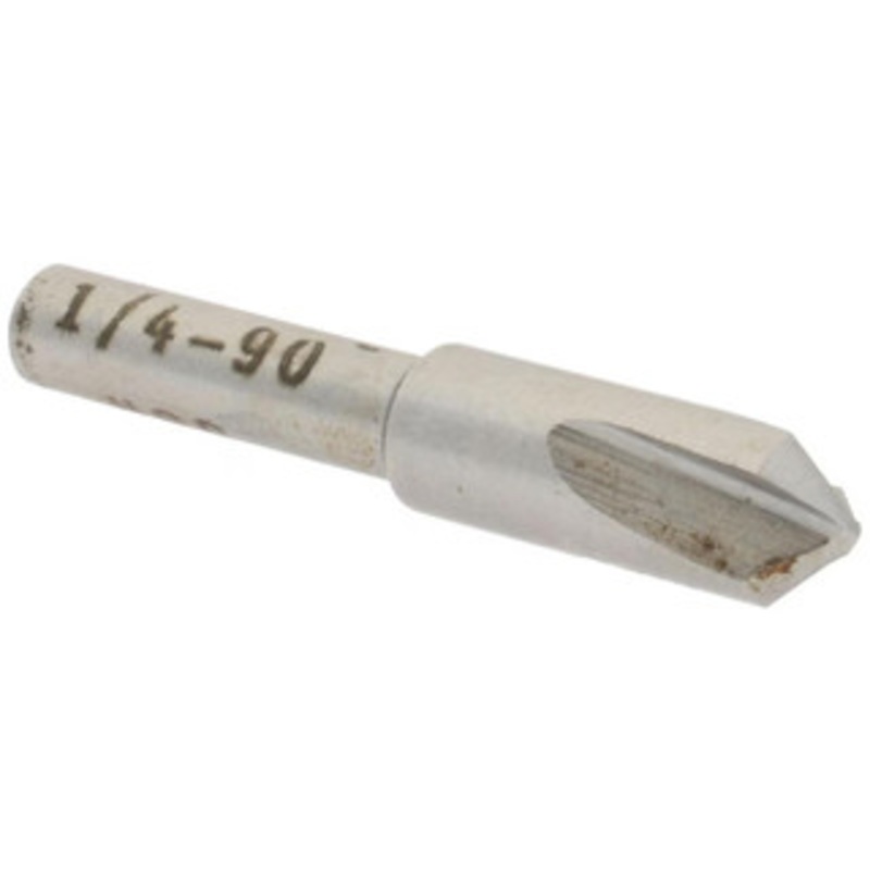 Value Collection HSS 3 Flute Countersink, 1/4 Head Diameter, 90 Angle, 3/16 Shank Diameter – 43-465-4
