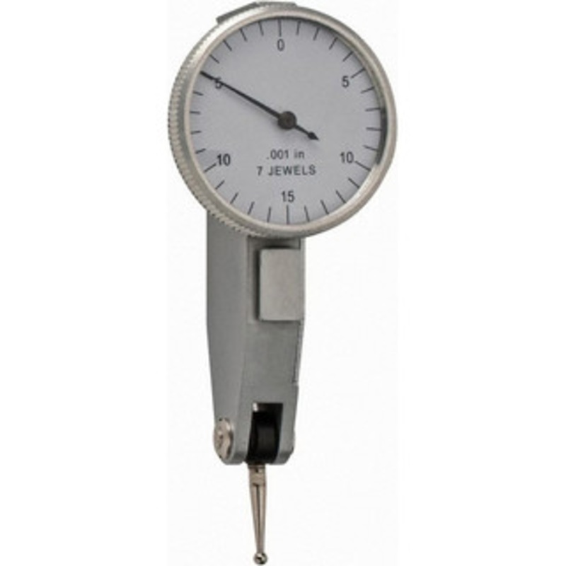 Value Collection Horizontal Dial Test Indicator, 0.03 Max Range, 0-15-0 Dial Reading, White Dial, 0.001 Graduation, 0.7 Contact Point 605-4701 – 50-007-4