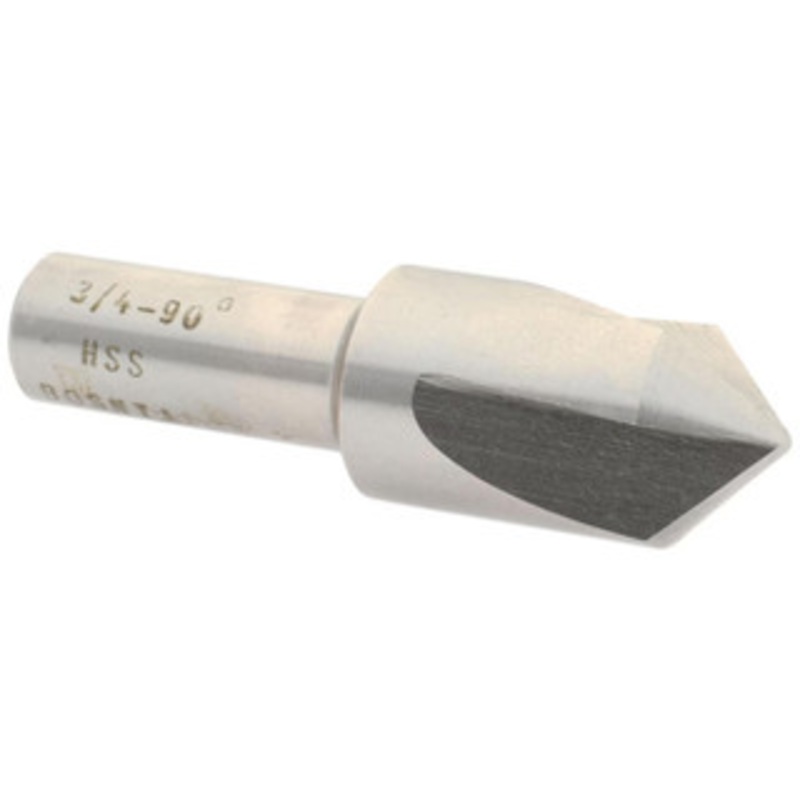 Value Collection HSS 3 Flute Countersink, 3/4 Head Diameter, 90 Angle, 1/2 Shank Diameter – 43-469-6