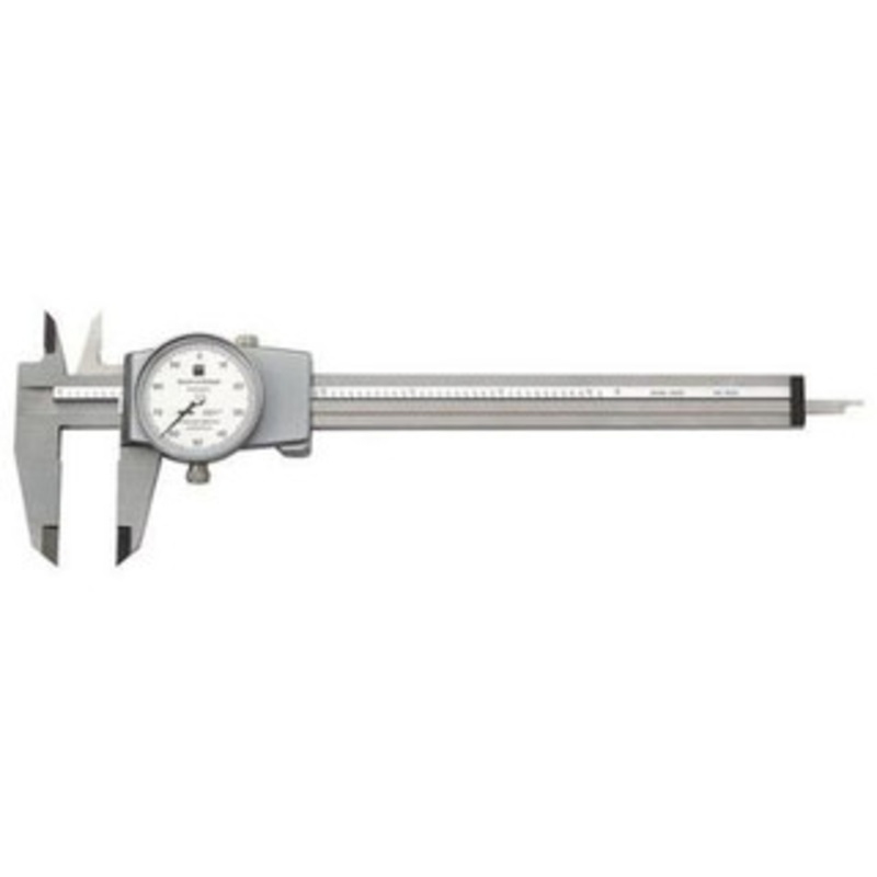 Brown & Sharpe 0-6 White Face Dial Caliper – 599-579-4