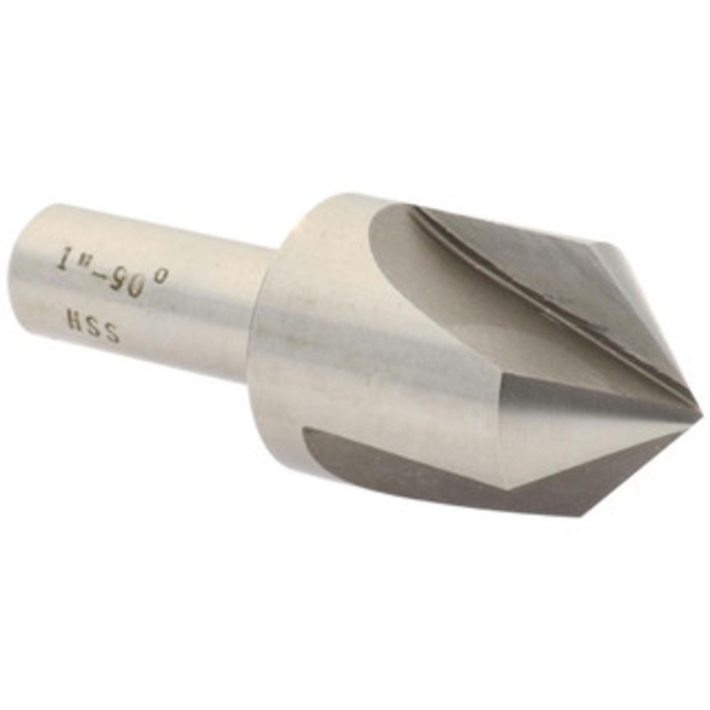 Value Collection HSS 3 Flute Countersink, 1 Head Diameter, 90 Angle, 1/2 Shank Diameter – 43-470-4