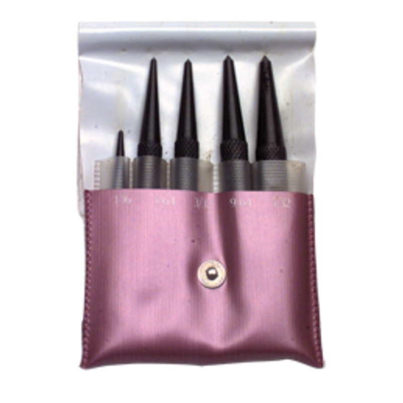 Precise 5 Piece Center Punch Round Shank Set 1/16 to 5/32 – CP-05