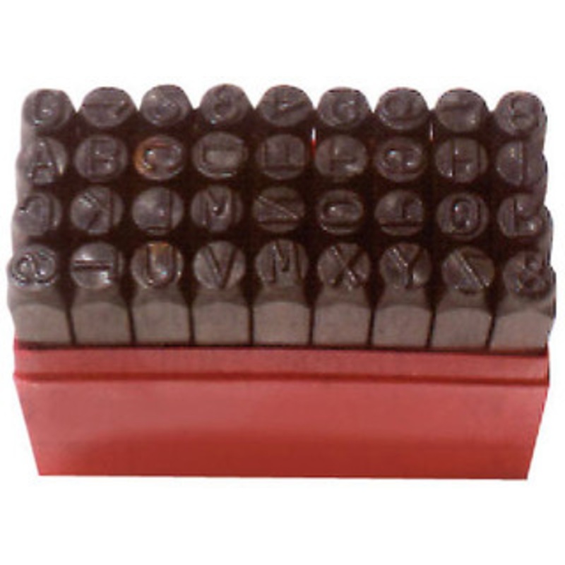 Precise Steel Stamp Sets-36 Pieces, A Thru Z, 1 To 9, Period