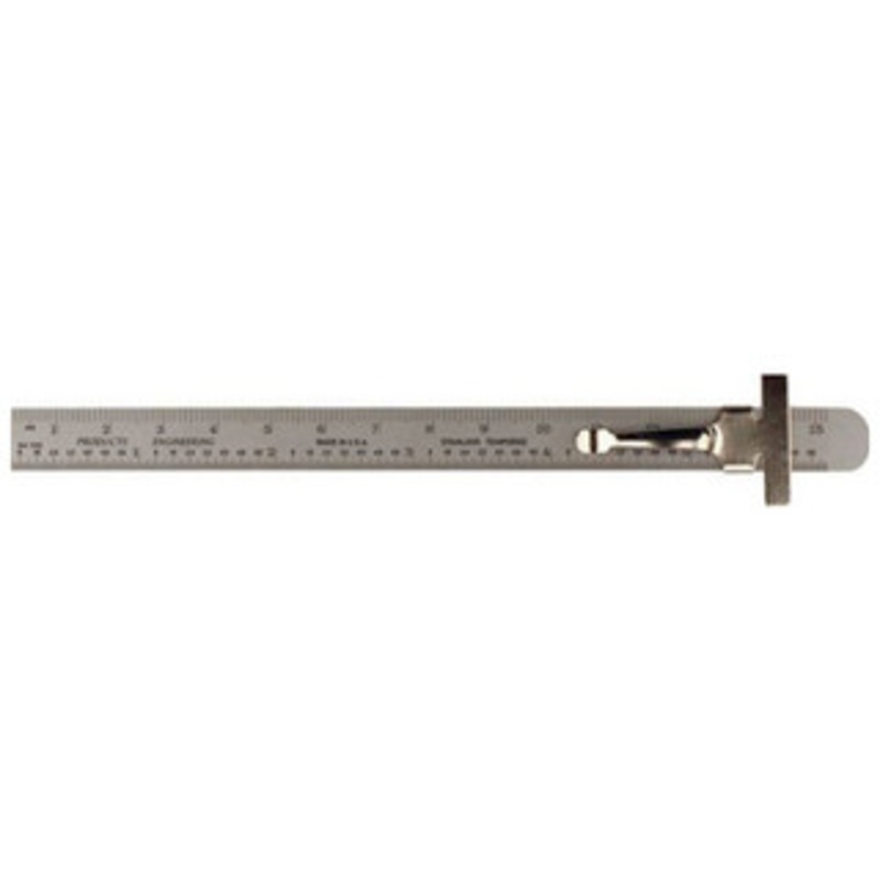 PEC Pocket Steel Rule 6, with Graduation 10R (32nds, 64ths) 7202-C06 – PS-724