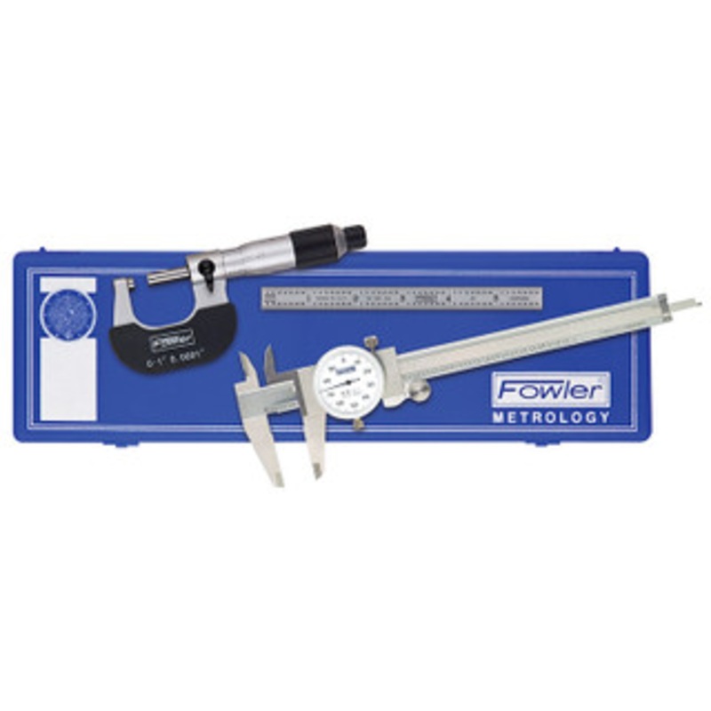 Fowler Universal Measurement Set w/Dial Caliper – 52-095-007