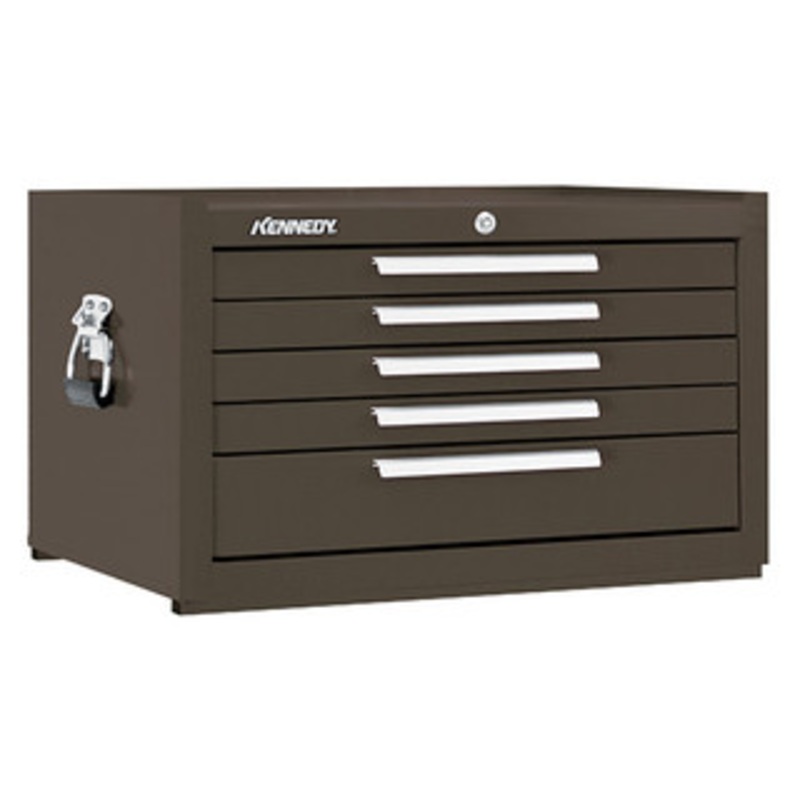 Kennedy K1800 27 5-Drawer Mechanics Chest, Brown Wrinkle – 285XB