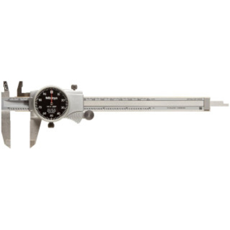Mitutoyo Dial Caliper Series 505, 0-6 with Black Dial Face – 505-742-56J
