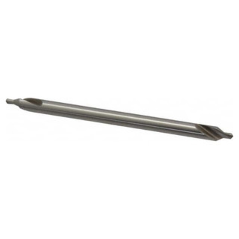 Interstate HSS 60 Combined Drill & Countersink, Long Plain Type, Size #3, 4 Overall Length – 43-251-8