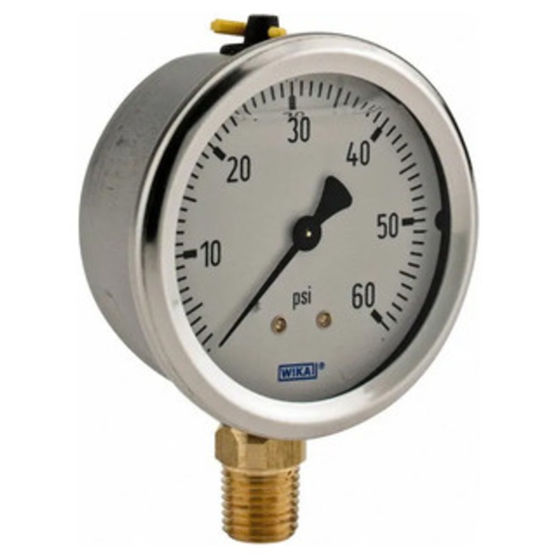 WIKA Oil Filled Air Pressure Gage #9767053, 0-60 PSI – 61-325-7