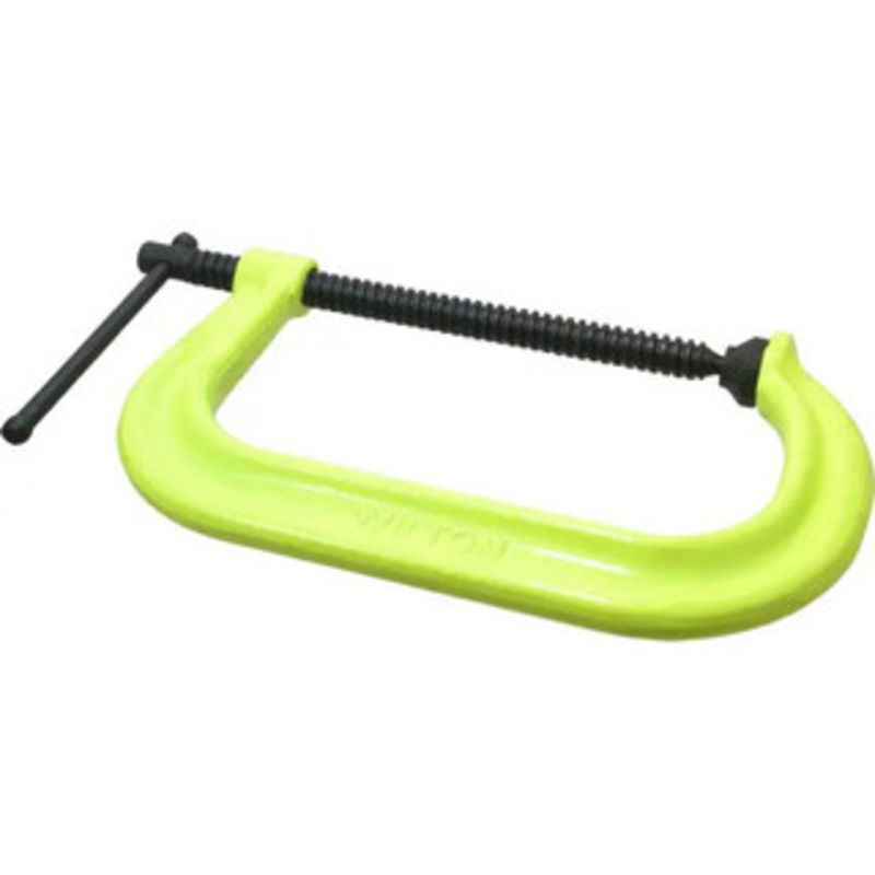 Wilton High Visibility C Clamp #14305, 8-1/4 Opening Capacity, 5 Throat Depth – 97-848-6