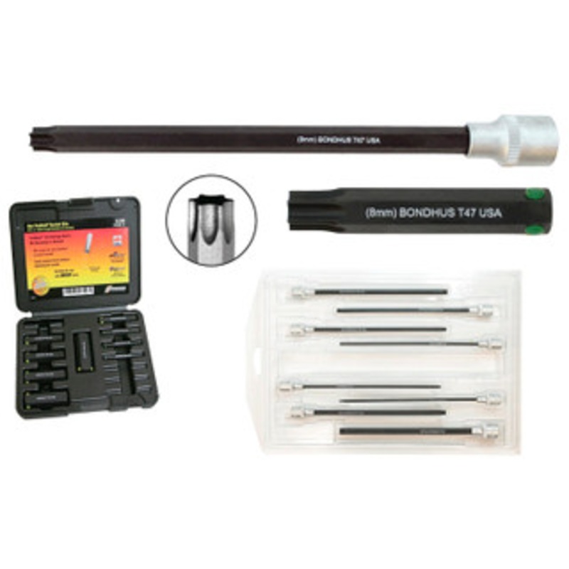 Bondhus TORX Socket Bit Set PHTX9-6, 9 Pieces, Bits Only, T8-T40, 6/150mm Bit Length – 34099