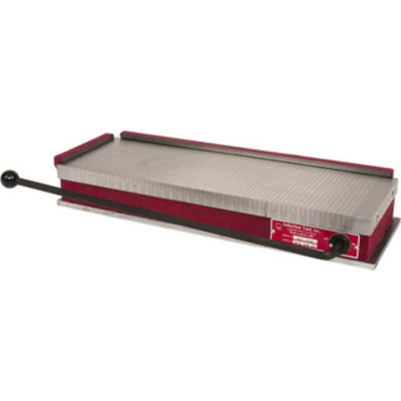 Suburban Tool Rectangular Permanent Magnetic Chuck MCB-618-FP, Fine Pole, 18-1/2 x 6 x 2-5/8 – 77-548-6