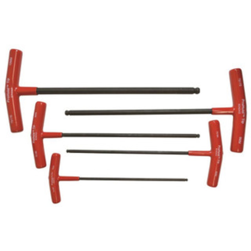 Bondhus ProHold Balldriver T-Handles PBTX50M, 5pc Set, 4 – 10mm Range – 75148