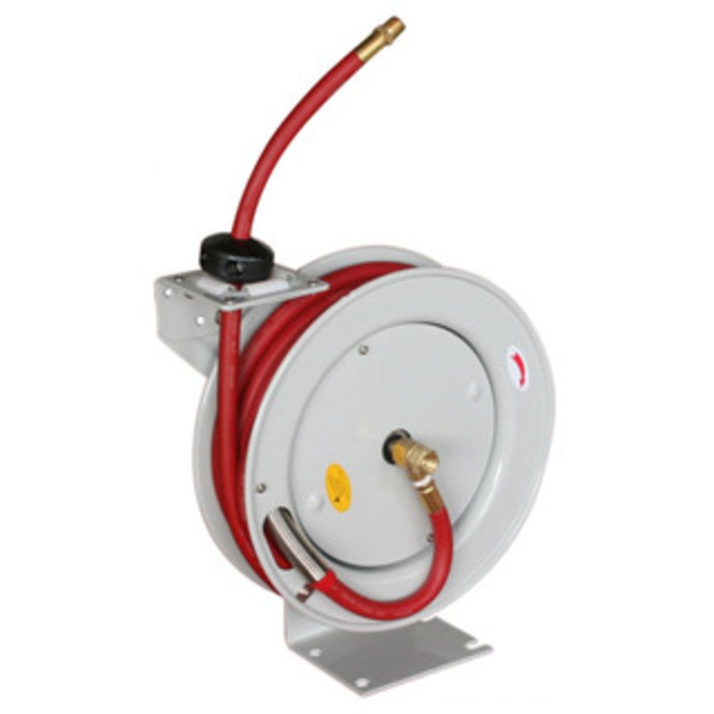 Astro 3/8 x 50 ft. Hose Reel, Automatic Rewind with Rubber Hose – 3682