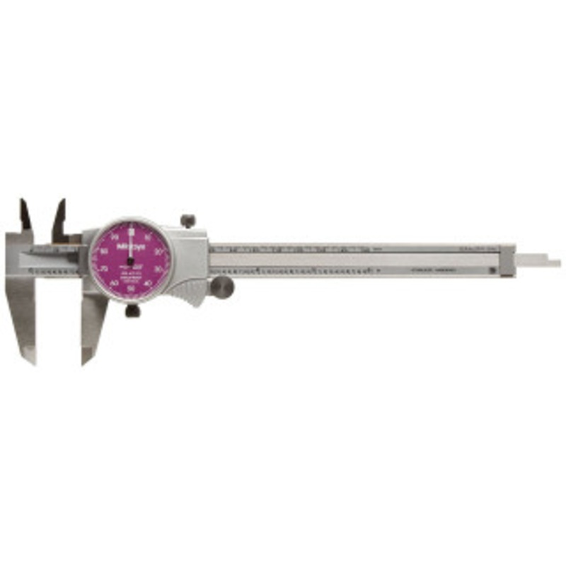 Mitutoyo Dial Caliper Series 505, 0-6 with Purple Dial Face – 505-742-52J