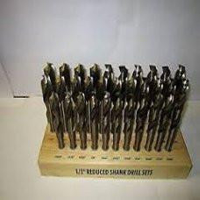 Precise 32 Piece High Speed Steel Drill Set, 1/2 Straight Shank, Range 33/64 – 1 by 64ths HSS – 303S32