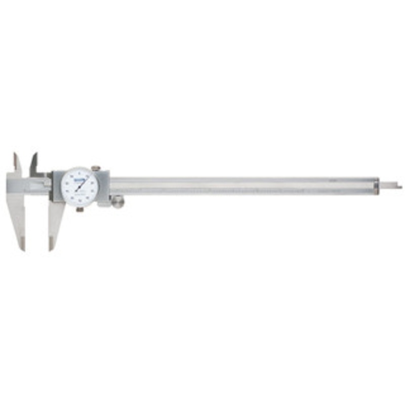 Fowler 0-12 White Face Dial Caliper w/ Thumbroll – 52-008-712