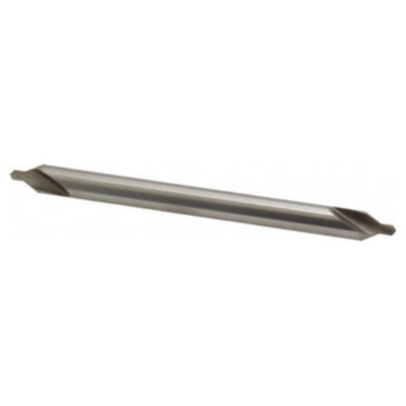 Interstate HSS 60 Combined Drill & Countersink, Long Plain Type, Size #4-1/2, 5 Overall Length – 43-258-3