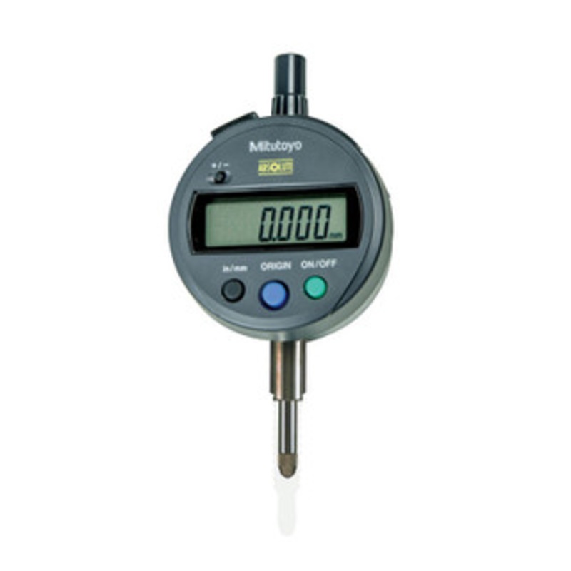 Mitutoyo ABSOLUTE Digimatic Indicator ID-S Series 543 ID-S112MX, Lug Back, 0.5 / 12.7mm Range, 0.00005 Resolution, 0.00012 Accuracy, 8 Stem Dia, M2.5×0.45 Thread Contact Point – 543-791