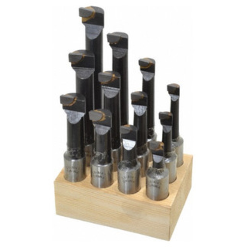 Carbide Tipped Boring Bars 12 Piece Set, Grade C-6, 3/4 Shank – 43-799-6