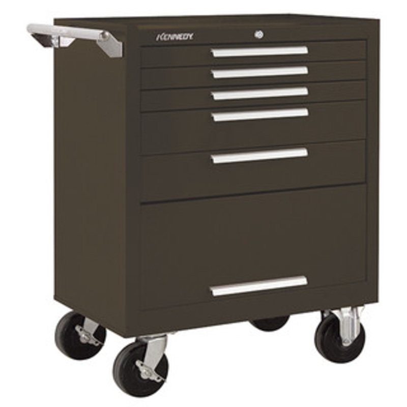 Kennedy K1800 27 5-Drawer Roller Cabinet, Brown Wrinkle – 275XB