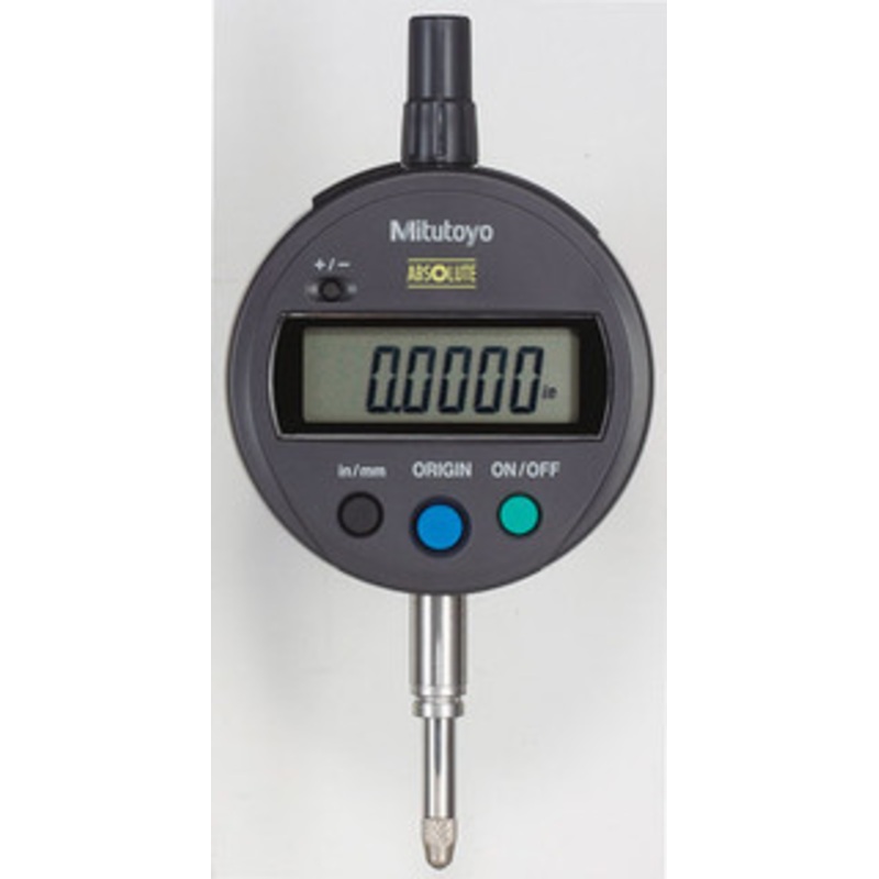 Mitutoyo ABSOLUTE Digimatic Indicator ID-S Series 543 ID-S1012MBX, Flat Back, 0.5 / 12.7mm Range, 0.0005 Resolution, 0.0008 Accuracy, 8 Stem Dia, M2.5×0.45 Thread Contact Point – 543-782B