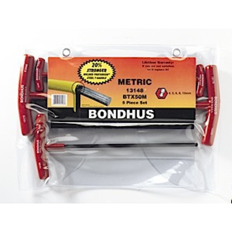 Bondhus 13148 BTX50M 5 Metric pieces 4, 5, 6, 8, 10mm – BXT-500