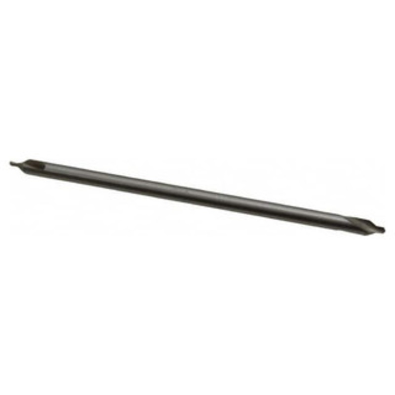 Interstate HSS 60 Combined Drill & Countersink, Long Plain Type, Size #3, 6 Overall Length – 43-253-4