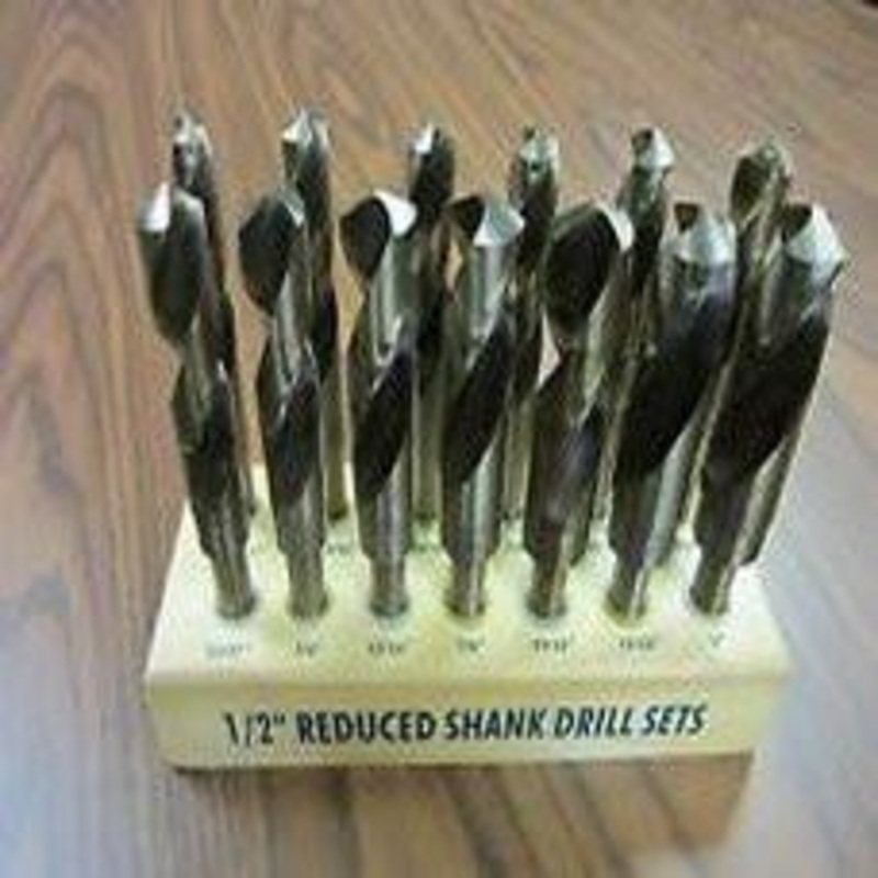 Precise 13 Piece High Speed Steel Drill Set, 1/2 Straight Shank, Range 17/32 – 1 by 32nds HSS – 303S13