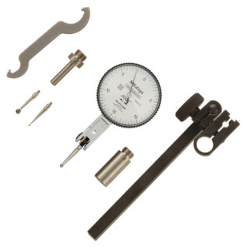 Mitutoyo Quick-Set Dial Test Indicator Full Set, Horizontal, 0.03 Range – 513-402-10T