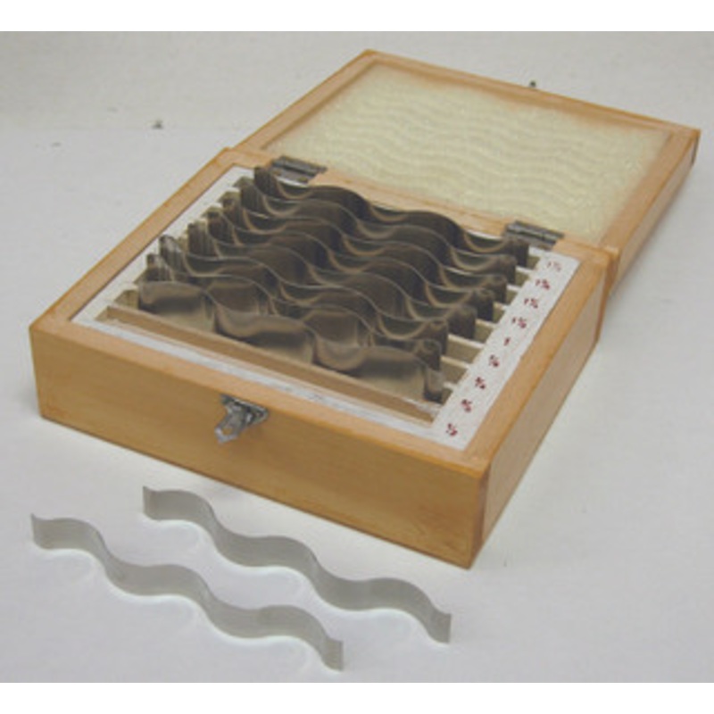 Precise Wavy Parallel Set – 9 Pairs In Wood Case – PWP-430