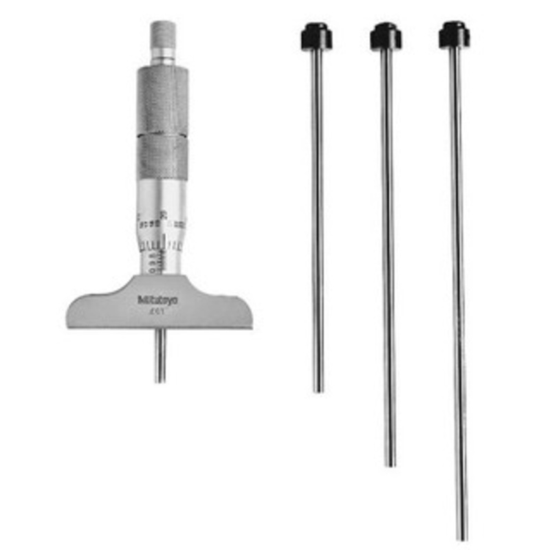 Mitutoyo Depth Micrometers Series 329, 129 – Interchangeable Rod Type