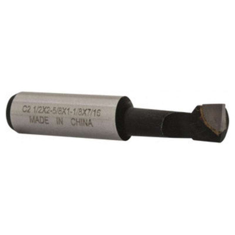 Carbide Tipped Boring Bar, Grade C-2, 1/2 Shank, 7/16 Bore Dia, 2-5/8 OAL – 43-713-7
