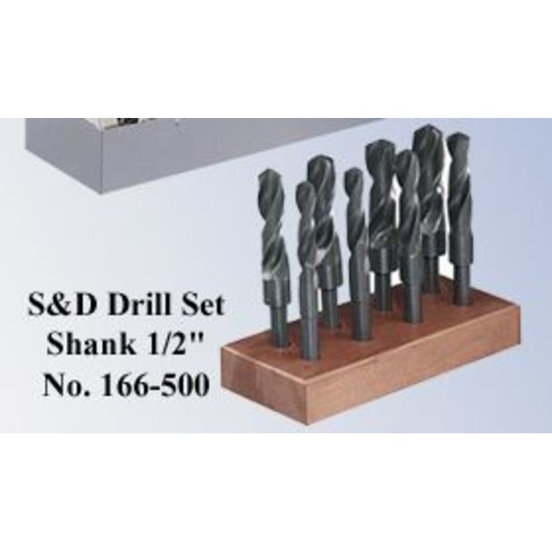 Precise High Speed Steel Drill Sets, 2 Sets Included, 8 Pieces: 9/16 to 1 by 16ths, 115 Pieces: 1/16-1/2 by 64ths #1 – #60 and A – Z – SDS-123