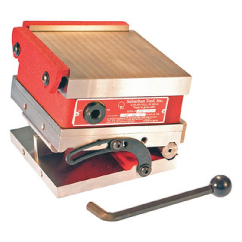 Suburban Tool Permanent Magnetic Sine Plate Fine Pole, MSP-66-FP-S1, Size 6 x 6 x 4-5/8 – 77-234-3