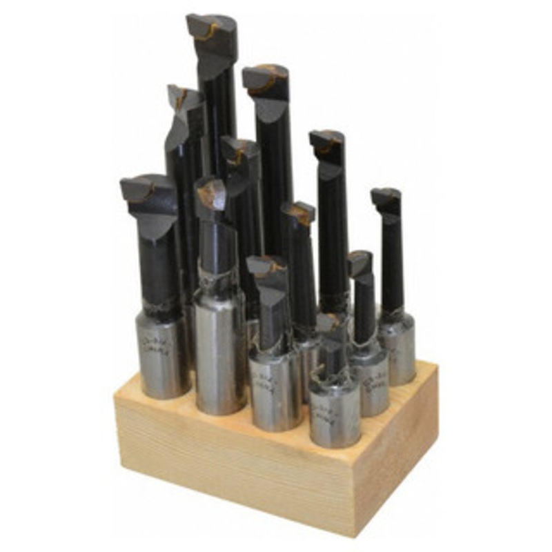 Carbide Tipped Boring Bars 12 Piece Set, Grade C-2, 3/4 Shank – 43-745-9