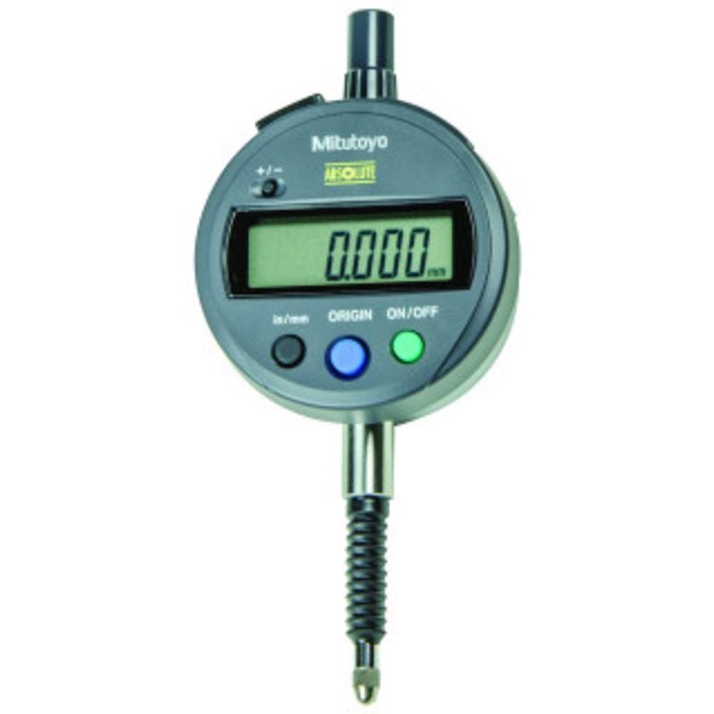 Mitutoyo ABSOLUTE Digimatic Indicator ID-S Series 543 ID-S112PMBX, Flat Back, 0.5 / 12.7mm Range, 0.00005 Resolution, 0.00012 Accuracy, 8 Stem Dia, M2.5×0.45 Thread Contact Point – 543-795B