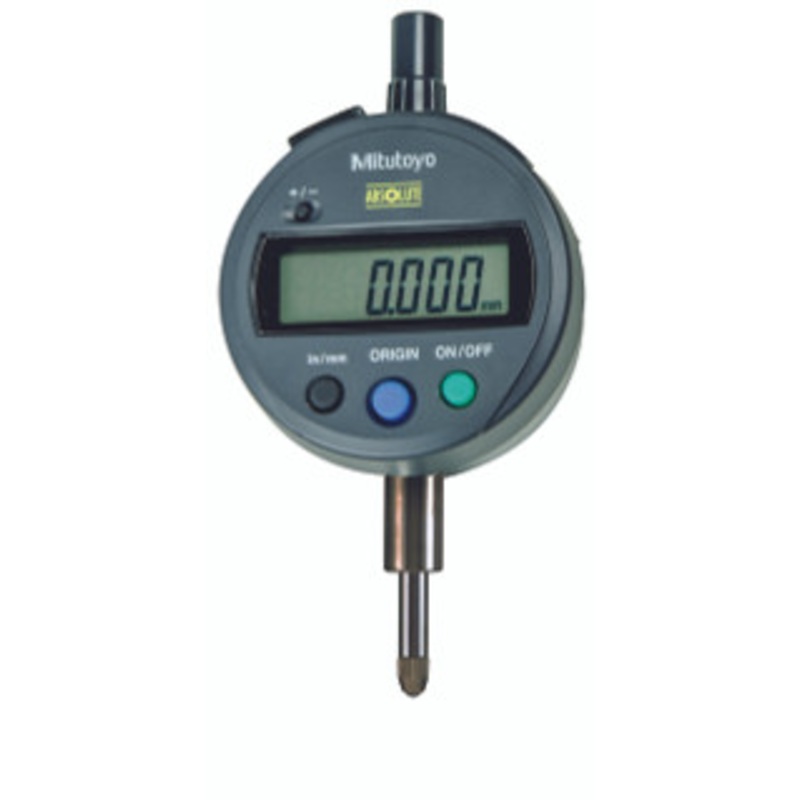 Mitutoyo ABSOLUTE Digimatic Indicator ID-S Series 543 ID-S112EBX, Flat Back, 0.5 / 12.7mm Range, 0.00005 Resolution, 0.00012 Accuracy, 3/8 Stem Dia, 4-48 UNF Thread Contact Point – 543-792B