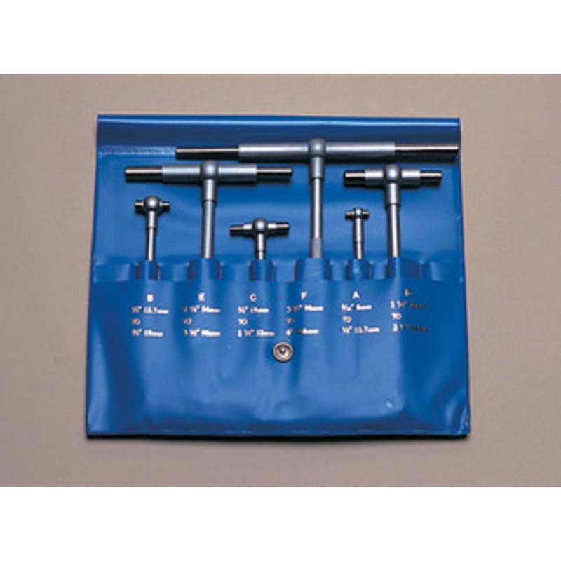 PEC Tools 6 Piece Telescoping Gage Set 5/16 to 6, 3S-6 – TGA-006