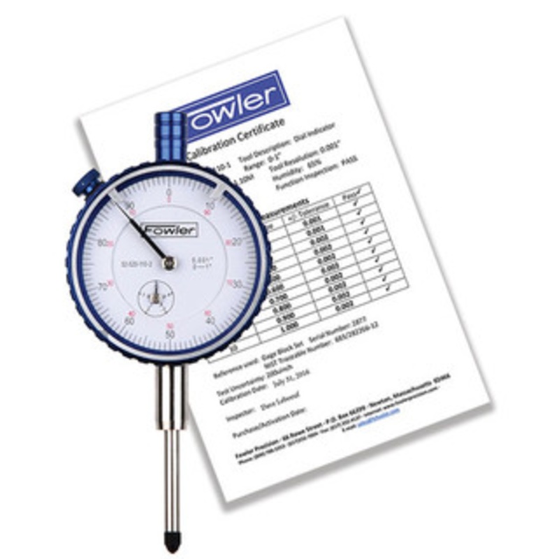 Fowler 1 Dial Indicator, White Face – 52-520-110-2